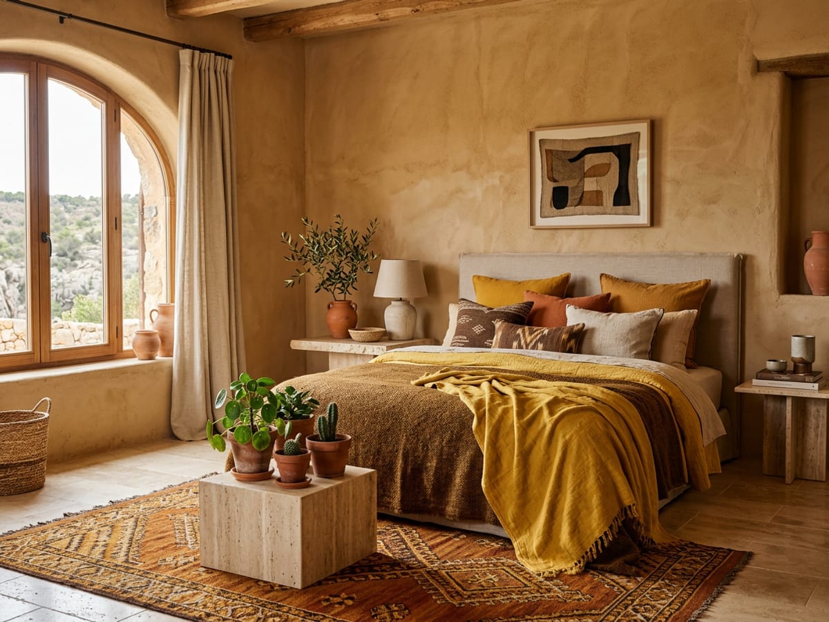 A bedroom in the The Anchor palette