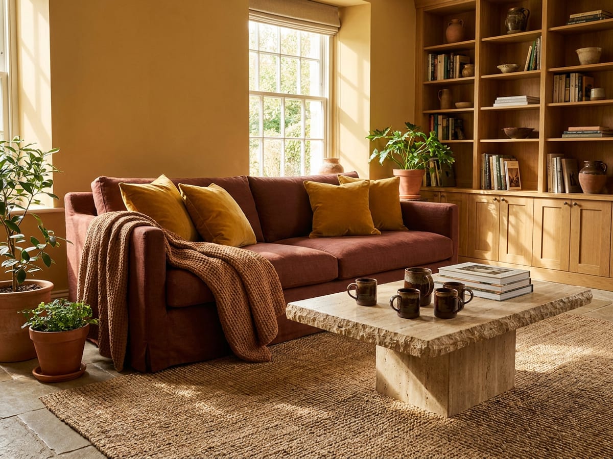 A living room in the The Anchor palette